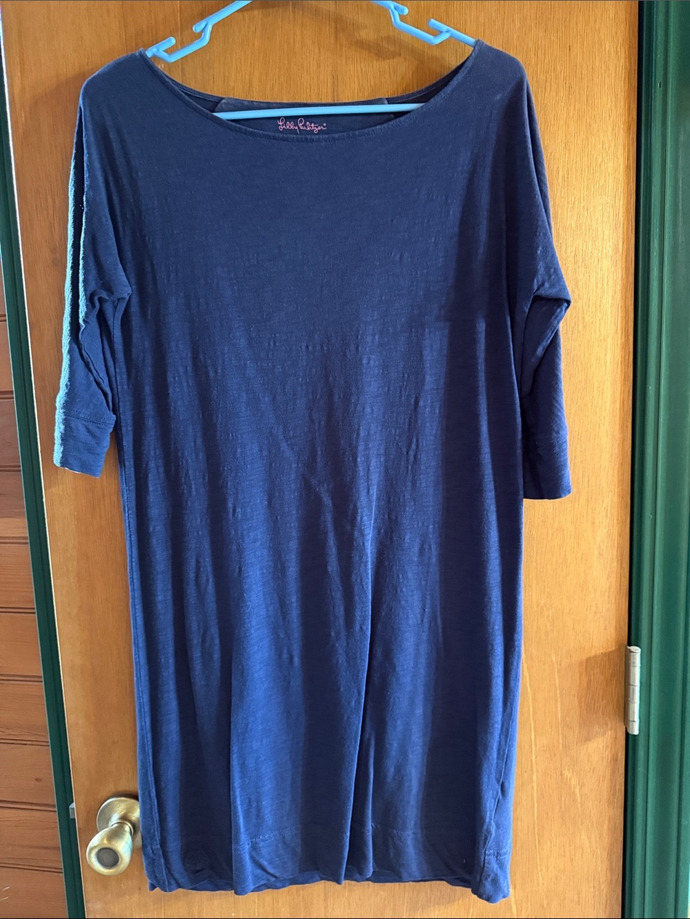 Lilly Pulitzer Navy Boatneck Shift Dress